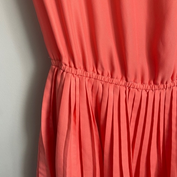 American Eagle Outfitters Pastel‎ Rainbow Sleeveless Pleated Dress Size Medium - Picture 5 of 15